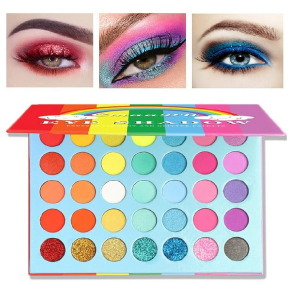 RKSTN Eyeshadow Palette 35 Color Matte Pearlescent Eyeshadow Lasting Non-flying Powder Eyeshadow Eyeshadow Palette