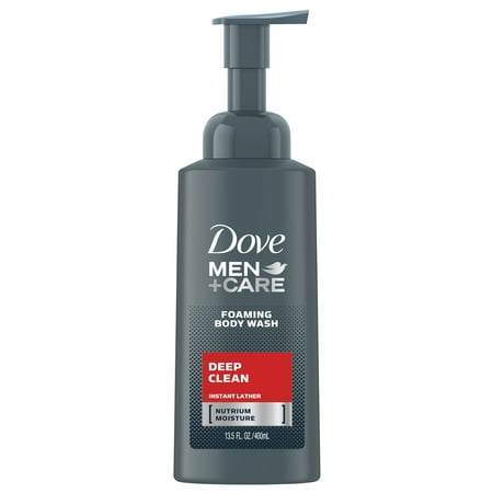 (2 pack) Dove Men+Care Deep Clean Foaming Body Wash, 13.5