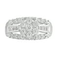 thumbnail image 3 of Brilliance 1/2 ct Diamond Illusion Set Women's Bridal Ring in 10K White Gold (I-J, I2-I3), 3 of 4