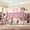 Pink, variant on Harper & Bright Designs Full Loft Bed with Side Book Shelf, Solid Wood Low Loft Bed Frame with Full-Length Guardrails and Ladder for Boys Girls, Pink
