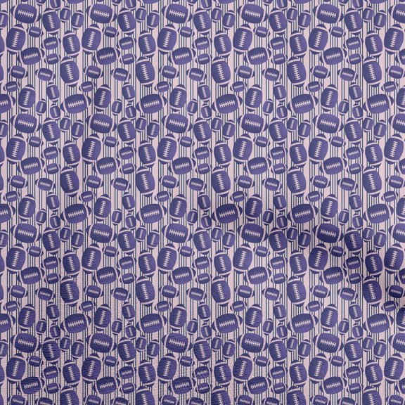 oneOone Cotton Flex Violet Fabric Sports Sewing Craft Projects Fabric Prints By Yard 40 Inch Wide