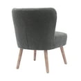 thumbnail image 5 of Modern 25" Wide Wingback Accent Chair with Water and Stain Resistant Boucle Upholstered Fabric, Gray, 5 of 5