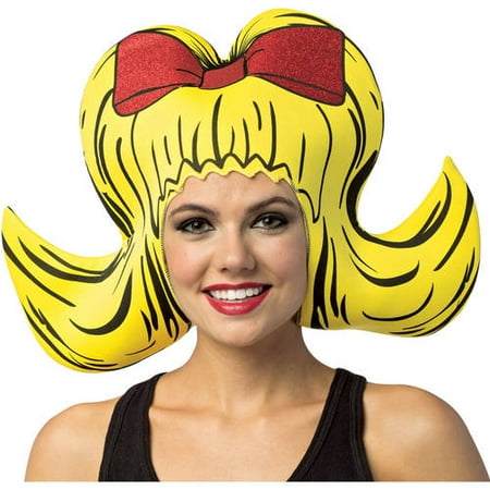 Foam Wing - Pink Foam Beehive Wig Adult Halloween Accessory