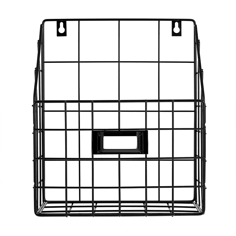 Wire Mail Basket Wall Mounted Hanging Folder/Document Organizer