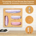 thumbnail image 4 of Organizador de contenedores con cierre de cremallera - Organizador de cajones de cocina - Adecuado para galones, cuartos de galón, sándwiches, bocadillos, bolsas deslizantes Wmkox8yii pojnllj69, 4 of 9
