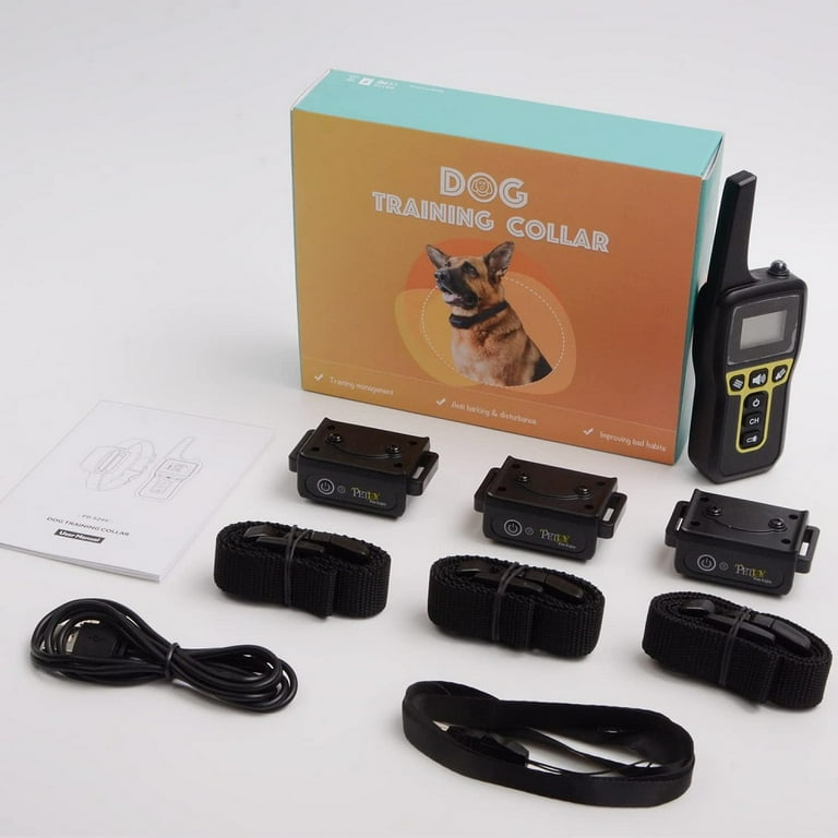 Paipaitek Dog Training Collar No Shock Vibrating Dog Collar with Remote No Shock for Medium Small Deaf Dogs 2800Ft Remote Range IPX7 Waterproof