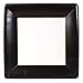 thumbnail image 3 of Entertaining with Caspari Grosgrain Border Square Dinner Plates, Black, 8-Pack, 3 of 4