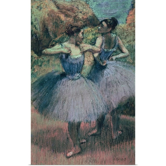 Great BIG Canvas | Rolled Edgar Degas Poster Print entitled Dancers in Violet