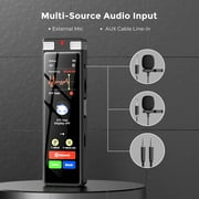 TIMMKOO 136GB AI Voice Recorder, Digital Voice Recorder with Playback, Offline Transcribe and Online Summarize/Mindmap, Voice Activated Audio Recorder (Silver)