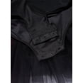 thumbnail image 6 of Doomiva Kids Girls Shiny Rhinestone Figure Ice Skating Dress Long Sleeve Ballet Lyrical Dance Dress for Performance Black Hot Pink 8, 6 of 7