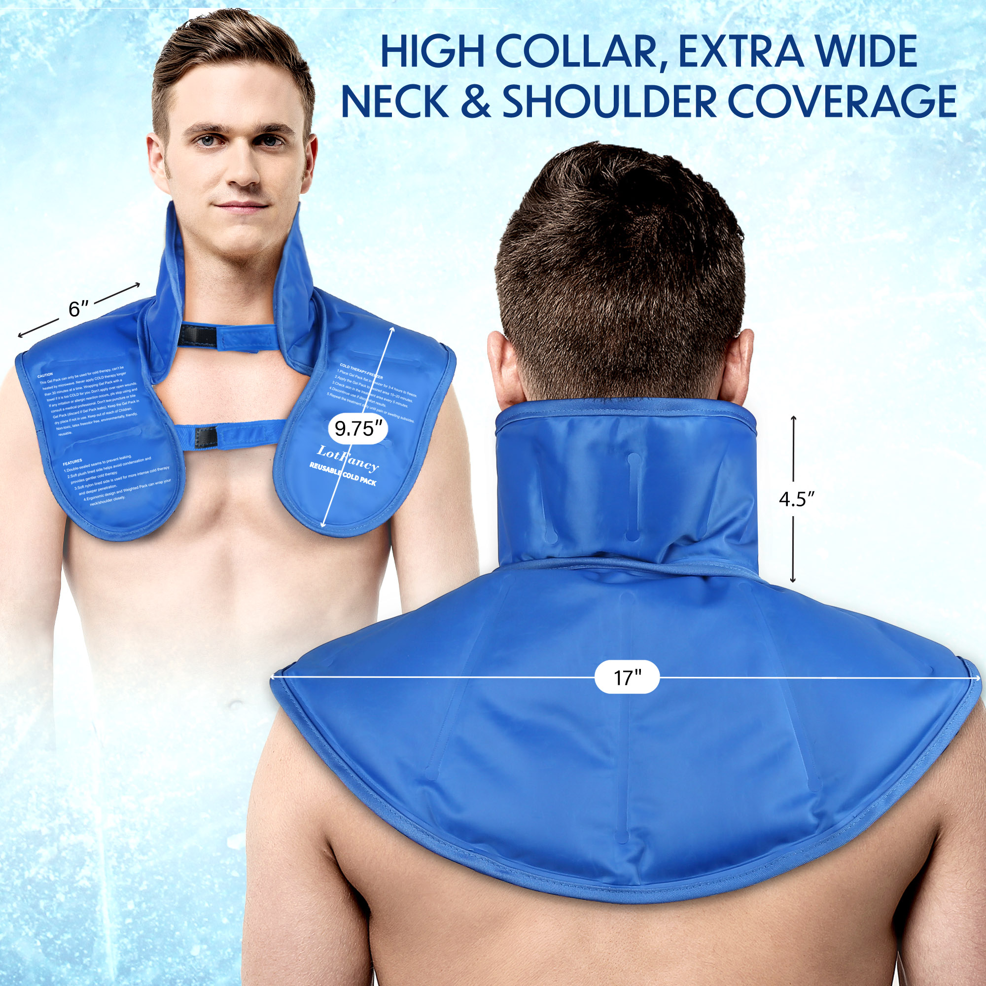 LotFancy Neck and Shoulder Reusable Gel Ice Pack photo 5