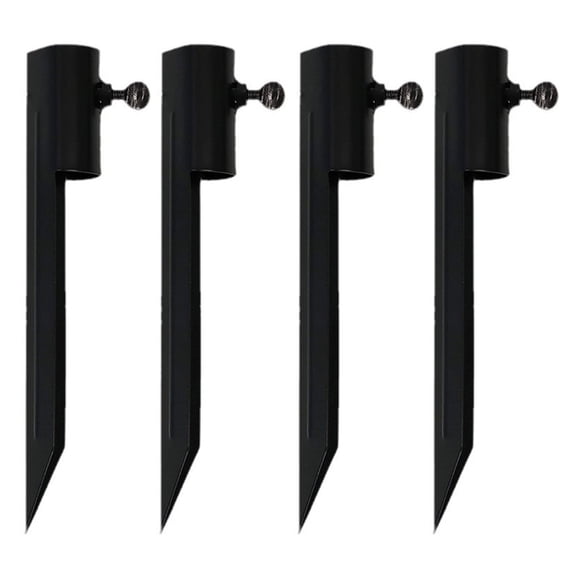 Set Of 4 Heavy Duty Iron Stakes Iron Stakes set for Securing Outdoor Lighting