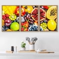 thumbnail image 2 of wall26 Framed Canvas Print Wall Art Set Papaya Pomegranate Apple Berry Variety Food Kitchen &amp; Cooking Photography Realism Decorative Colorful for Living Room, Bedroom, Office - 16"x24"x, 2 of 5