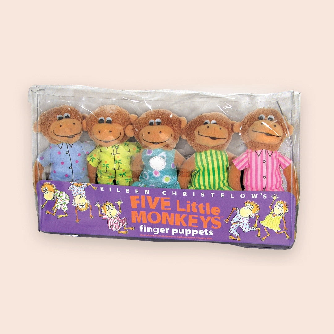 Five Little Monkeys 5" Finger Puppet Playset