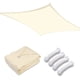 thumbnail image 1 of Yescom 23x20Ft Rectangle Sun Shade Sail 97% UV Block Commercial Carpark Pool Camping Playground Outdoor Off White, 1 of 10