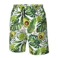 thumbnail image 5 of Naloa Green Tropical Men's Beach Shorts, Surfing shorts, Swim trunks, Quick Dry Swim Trunks for Surfing Beach Fun - XX-Large, 5 of 9
