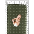 thumbnail image 2 of Sweet Jojo Designs Jungle Hunter Green and White Fitted Crib Sheet, 2 of 6