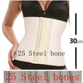 thumbnail image 1 of Las Mujeres De Látex Carpetas De Cintura Entrenador Adelgazar Corsé 25 De Acero Hueso Cuerpo Shaper Control Del Vientre Shaperwear Mate Tela Fajapangjing, 1 of 4