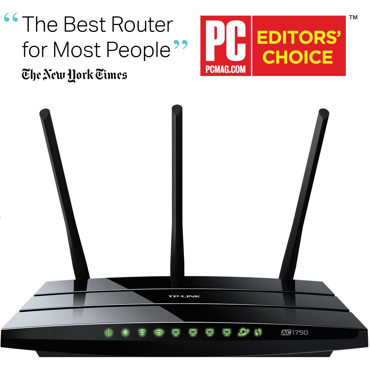 TP-LINK Archer C7 AC1750 Wireless Dual Band Gigabit Router - image 2 of 6