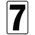 thumbnail image 1 of SignMission A-1218-22901 Panneau en Aluminium 12 x 18 Po - Panneau avec Numéro 7, 1 of 1