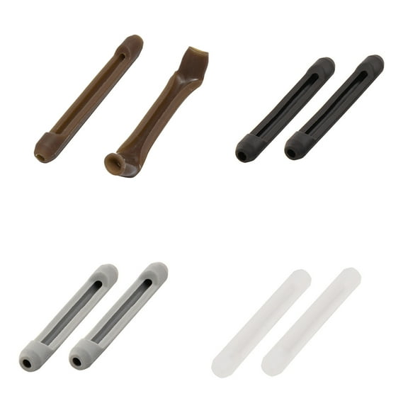 QIFULL Silicone Eyeglasses Temple Tips Secure Glasses 8 Pairs Coffee Brown Back to School