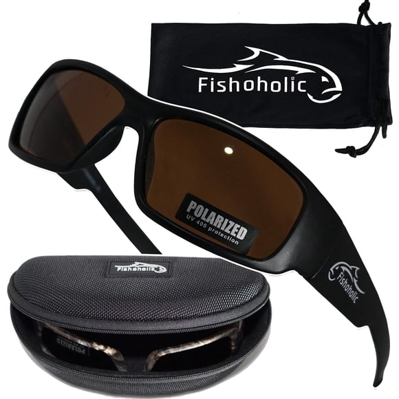 Anteojos de Sol Fishoholic Polarizados para Pesca UV400 con Estuche y Funda
