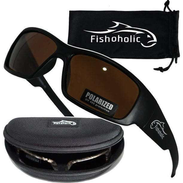 Anteojos de Sol Fishoholic Polarizados para Pesca UV400 con Estuche y Funda