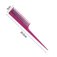 thumbnail image 4 of Nuevo peine portátil para el cabello, cepillo para el cabello con 3 filas de dientes, peine para desenredar, peines de cola de rata para peluquería, herramienta de salón, 4 of 6