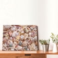 thumbnail image 4 of Balery Colorful Seashells Pattern Canvas Decorative Picture – 30x40in Premium Wall Art, Modern Canvas Print for Home Decor（Horizontal）, 4 of 6