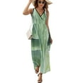 thumbnail image 2 of Tropical Green Leaves Plant Sleeveless Dress Summer Women Clothes Dress for Pregnant Women Dresses, 2 of 9