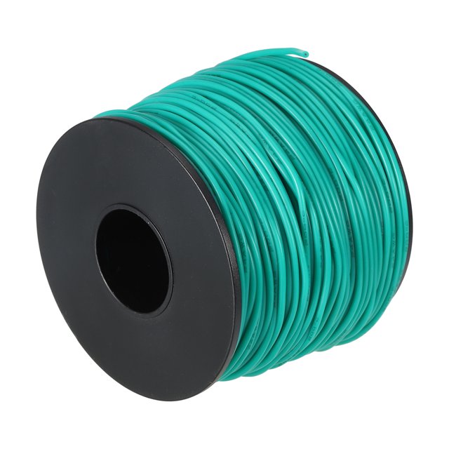 Cable de Silicona 24AWG Unique Bargains Verde Carrete 75m Eléctrico Estañado Cobre Alta-Temperatura