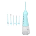thumbnail image 1 of Irrigador bucal, irrigador bucal eléctrico recargable, limpiador de dientes con hilo dental y estética elegante, 1 of 14