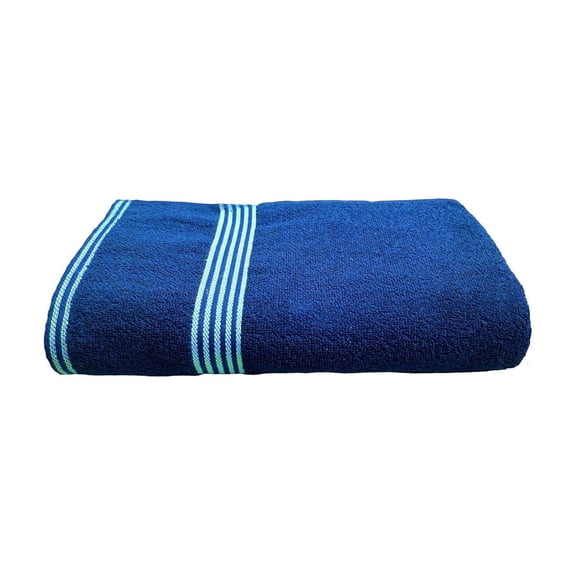 Space Fly Cotton Luxury Large Size Bath Towel 500 Gsm (Blue)