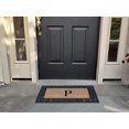thumbnail image 4 of A1HC Natural Coir Monogrammed Door Mat for Front Door, Anti-Shed Treated Durable Doormat for Outdoor Entrance, Heavy Duty, Low Profile, Easy to Clean,Long Lasting, Front Porch Entry Rug 18"x30", 4 of 5