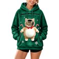 thumbnail image 5 of JAJAHO Fuzzy Pet Carrier Hoodie Christmas Unisex Small Animal Holding Sweatshirt Cat Dog Pouch Pullover Tops, 5 of 6