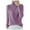 Purple, variant on Wdgfv Ladies' Warm Cable Knit Turtleneck Pullover Sweater Elegant Women Stand Collar Pullover Knitted Sweater Soft Winter Warm Long Sleeve Top Comfortable