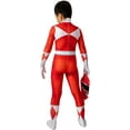 thumbnail image 3 of Guvpev Mighty Morphin Power Rangers Costume, Jason Lee Scott Dress Up Costume, Halloween Superhero Cosplay Costume, 3D Spandex Bodysuit Jumpsuit Deluxe Zentai Onesie Outfit for Halloween Party Cosplay, 3 of 11