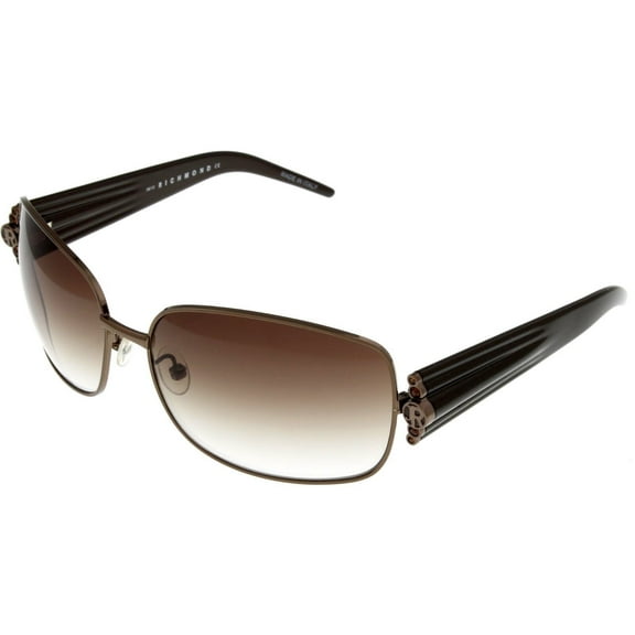 John Richmond Sunglasses Women Brown Rectangular Fashion Designer JR648 03