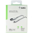 thumbnail image 2 of Belkin BOOST CHARGE Braided Lightning to USB-A Cable CAA002BT1MWH White, 2 of 5