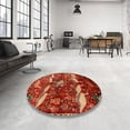 thumbnail image 4 of Ahgly Company Machine Washable Indoor Rectangle Traditional Red Area Rugs, 8' x 12', 4 of 7