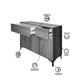 thumbnail image 4 of Credenza Bufetera Moderna Aparador Multiusos Minimalista, Mueble Organizador con Puertas y Amplio Almacenamiento., 4 of 5
