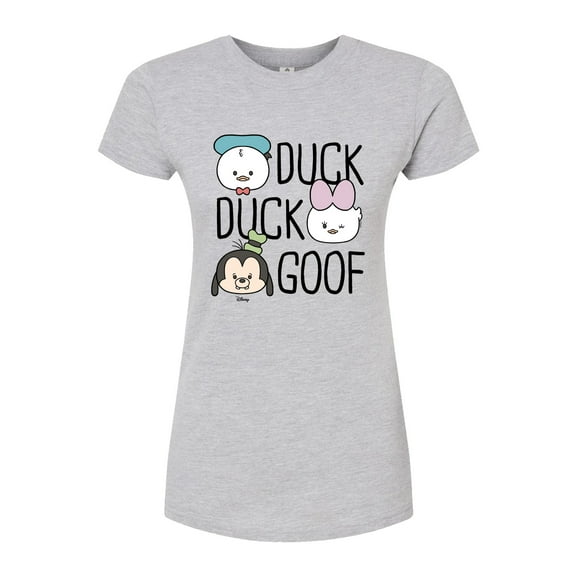 Disney - Duck Duck Goof - Juniors Fitted Graphic T-Shirt