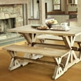 thumbnail image 5 of Casual Elements Chamonix Dining Bench With Rustic Mango Grey Wash MAH704-M1F, 5 of 6