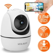 1080P Home Wireless Security Camera, Baby Monitor Camera, Indoor WiFi Pan/Tilt/Zoom Cam for Elder/Nanny/Pet/Dog, 2 Way Audio