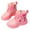 Pink, variant on Girls Waterproof Combat Boots Girl's Snow Boots Winter Fleece Lined Lace up Side Zipper Ankle Booties for Toddler/Little Kid/Big Kid Black 7.5 Years