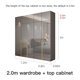 thumbnail image 1 of Light Luxury High-Gloss Wardrobe Simple Modern Bedroom Cabinet Four-Six-Eight Door Combination Closet Furniture For Clothes My Lux Decor Round, 1 of 20