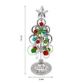 thumbnail image 3 of Tabletop Metal Christmas Decoration Tree Wrought Iron Ornament Display Stand Christmas Ornament 10 Inch Desktop Decorations Mini Xmas Tree 50% off Clearance, 3 of 7