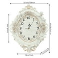 thumbnail image 2 of Vintage Decorative Wall Clock, Small Round White Wall Clock Battery Operated Silent French Country Decor Wall Clocks for Farmhouse, Kitchen, Bedroom, 2 of 25
