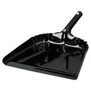 Impact Heavy-Duty Metal Dust Pan, 12w x 14d, 20-Gauge Steel, Black by IMPACT PRODUCTS, LLC