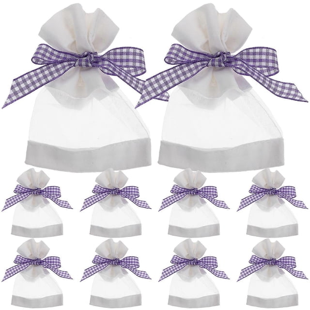 10pcs Empty Sachet Bag Lavender Sachet Bag Refillable Fragrance Sachet Visible Lavender Pouch
